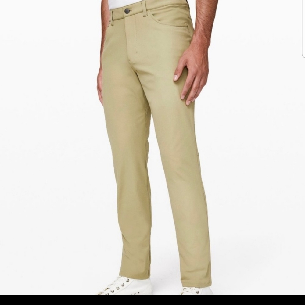 lululemon NWT ABC pant, tan, size 31 and 34
